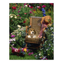 Beagle Garden Poster posters