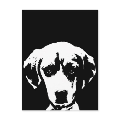 Spürhund-Geschenke - Postkarte von pupaya