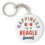 Beagle Happiness Keychain