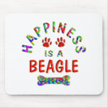 Beagle Happiness Mouse Pads