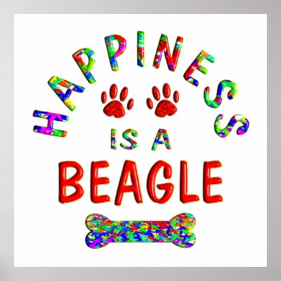 Beagle Happiness Print by TLArnold4