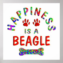 Beagle Happiness Print