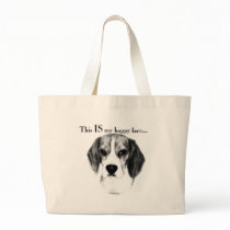 Beagle Happy Face Tote Bag