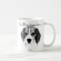 Beagle Happy Face mugs