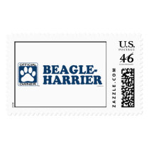 Beagle-Harrier Blue Postage Stamp