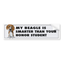 Beagle Honor Bumper Stickers