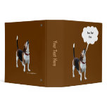 Beagle Howling Photo Custom Avery Binder