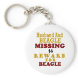 Beagle & Husband Missing Reward For Beagle Key Chain