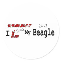 Beagle (I Love) Sticker