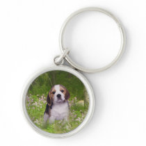 Beagle In Forest Keychain