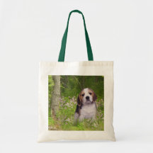 Beagle In Forest Tote Bag