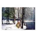 Beagle In The Snow Poster posters
