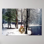 Beagle In The Snow Poster