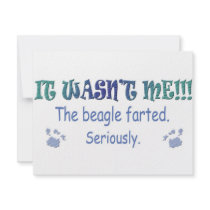 Beagle Personalized Announcement
