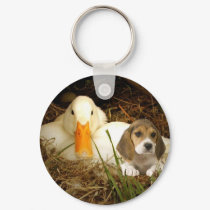 Beagle Keychain With Duck by normagolden Beagle Keychain With Duck
