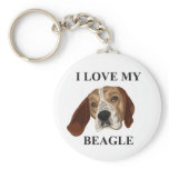 Beagle Love Key Chain