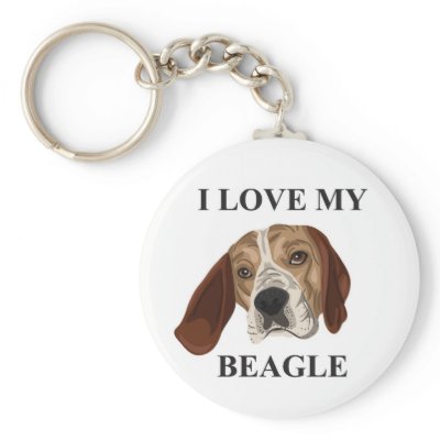 Beagle Love Key Chain by Joee3030