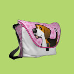 Beagle Love Messenger Bags