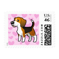 Beagle Love Postage Stamps