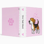 Beagle Love Vinyl Binder
