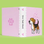 Beagle Love Vinyl Binder