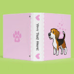 Beagle Love Vinyl Binders