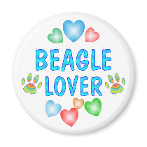BEAGLE LOVER REFRIGERATOR MAGNETS