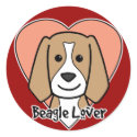 Beagle Lover stickers by dogcartoons Beagle Lover stickers