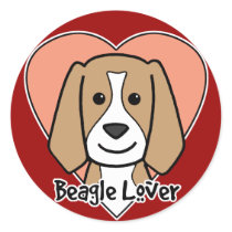 Beagle Lover stickers by dogcartoons Beagle Lover stickers