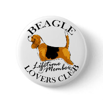 Beagle Lovers Club buttons