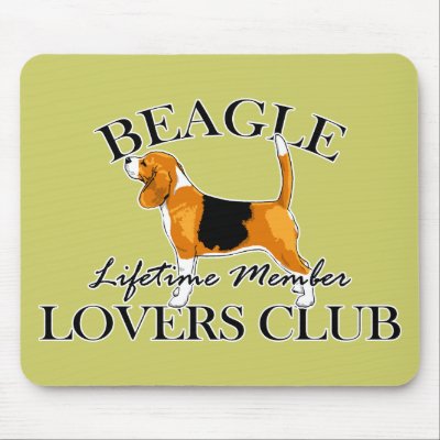 Beagle Lovers Club Mouse Mats by DanesRUs