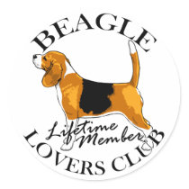 Beagle Lovers Club stickers by DanesRUs Beagle Lovers Club stickers