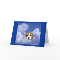 Beagle Loving You Is Heavenly Card