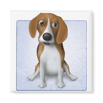 Beagle Refrigerator Magnet