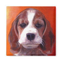 Beagle magnets by dogdaysofpainting Beagle magnets