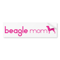 Beagle Mom Bumper Sticker