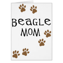 Beagle Mom Greeting Card