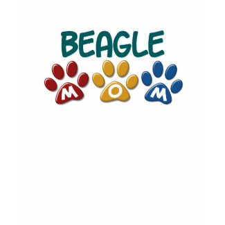 BEAGLE MOM Paw Print shirt