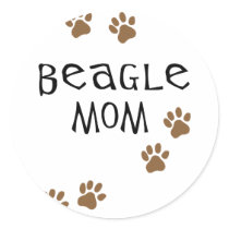 Beagle Mom stickers by dogsandhorses Beagle Mom stickers