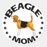 Beagle Mom Sticker
