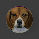 Beagle Painting - Dog Breed Art Pins