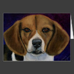 Beagle Painting - Dog Breed Art Greeting Card