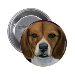 Beagle Painting - Dog Breed Art Pins