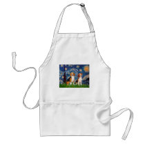 Beagle Pair - Starry Night Apron