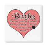 Beagle Paw Prints Dog Humor Refrigerator Magnets