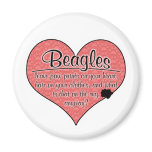 Beagle Paw Prints Dog Humor Refrigerator Magnet