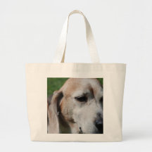 beagle portrait tote bag