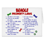BEAGLE Property Laws 2 Greeting Card