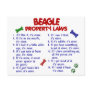 BEAGLE Property Laws 2 Postcard