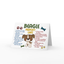 Beagle Property Laws 4 Cards